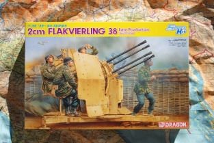 Dragon 6547  2cm FLAKVIERLING 38 Late Production with LUFTWAFFE CRE